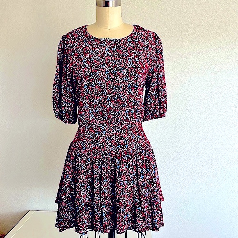 Floral print dress large